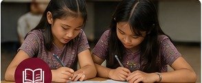 Students learning together